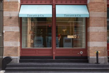 Tiffany e co Dükkanı dış Eylül ayında Greene sokakta New York.
