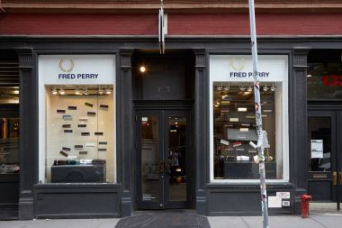 Fred Perry Dükkanı Eylül ayında Wooster sokakta New York.