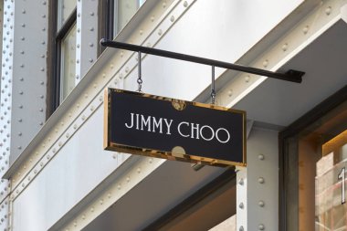Jimmy Choo shop kayıt Greene St, güneşli bir gün New York'ta Soho'da.
