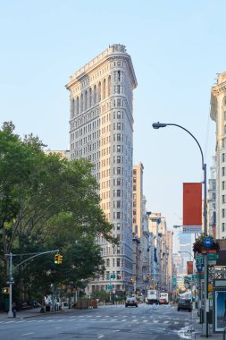 New York'ta ışık sabahın erken saatlerinde bina flatiron