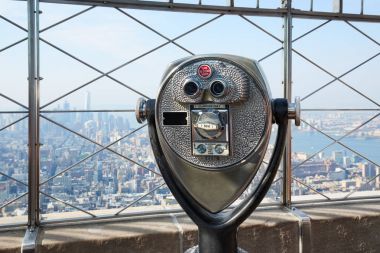 New York'taki Empire State Binası gözlem güverte manzarası görünümü