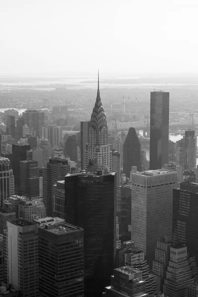 Chrysler Building och skyskrapor Flygfoto i New York — Stockfoto