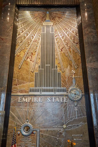 Mermer ve dekorasyon New York'taki Empire State Binası salon iç