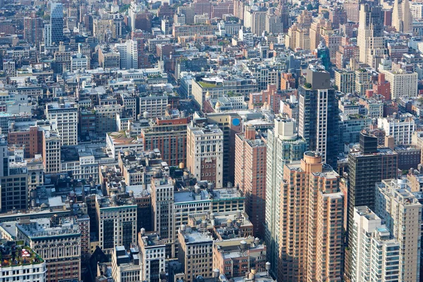 Manhattan Nowy Jork widok z lotu ptaka, tle wieżowce — Zdjęcie stockowe