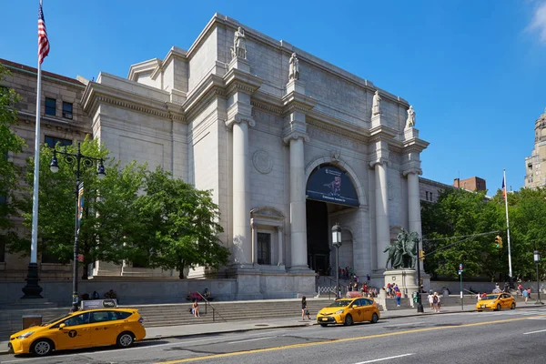 New York September American Museum Natural History Byggnadens Fasad Med — Stockfoto