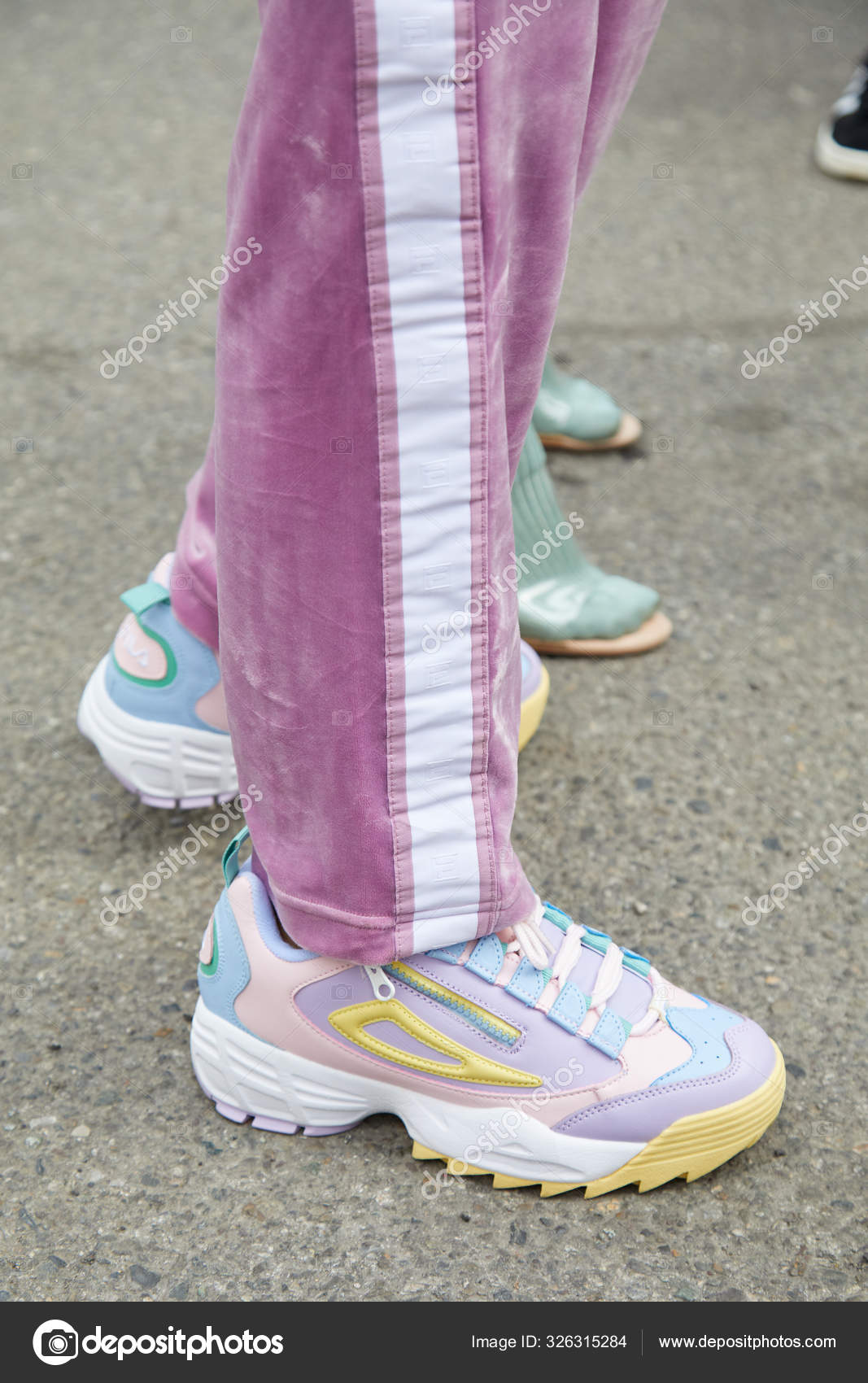 colorful fila sneakers