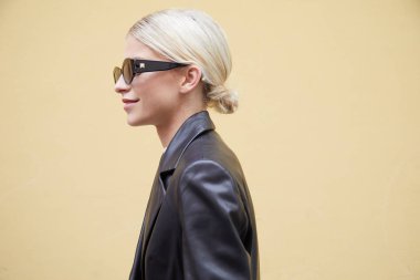 Milan, İtalya - 22 Eylül 2019: Caroline Daur Boss Fas 'tan önce