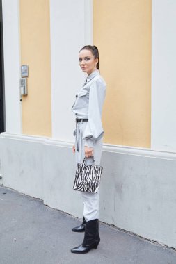 Milan, İtalya - 22 Eylül 2019: Diana Milkanova