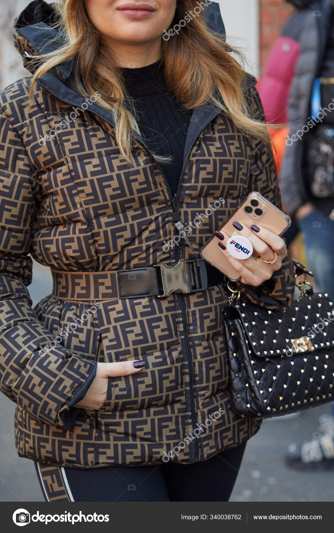 brown fendi jacket