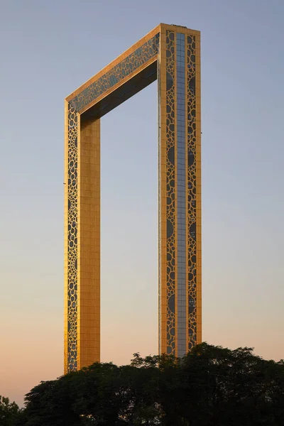 Dubai Yhdistynyt Arab Emirates Marraskuu 2019 Dubai Frame Kultainen Havaintokohde — kuvapankkivalokuva