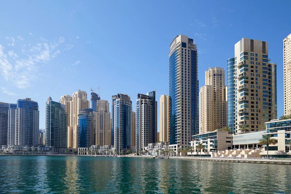 Dubai Egyesült Területek November 2019 Dubai Marina Felhőkarcolók Tenger Egy — Stock Fotó