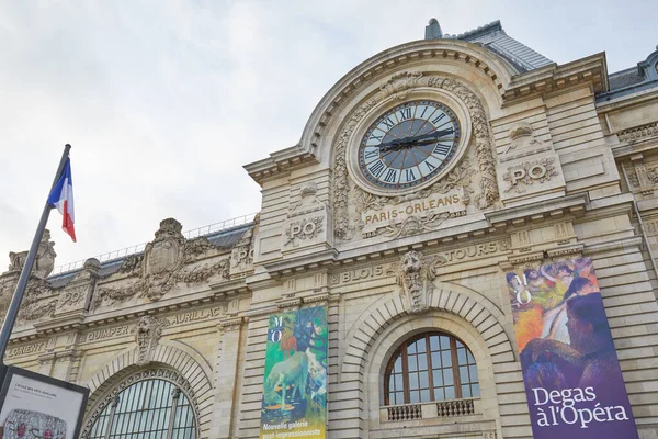 Paris Frankrike November 2019 Gare Orsay Eller Orsay Museibyggnadens Fasad — Stockfoto