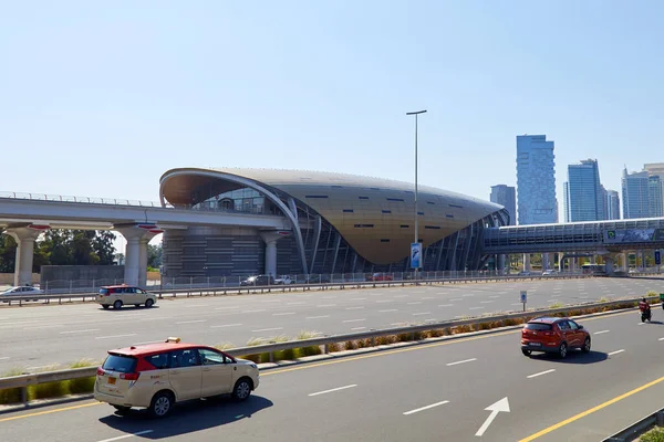 Dubai Rli Arab Emirates Kasım 2019 Dubai Metro Istasyonu Manzaralı — Stok fotoğraf