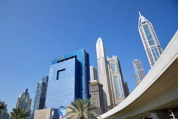 Dubai United Arab Emirates Listopadu 2019 Moderní Mrakodrapy Přelet Dubaji — Stock fotografie