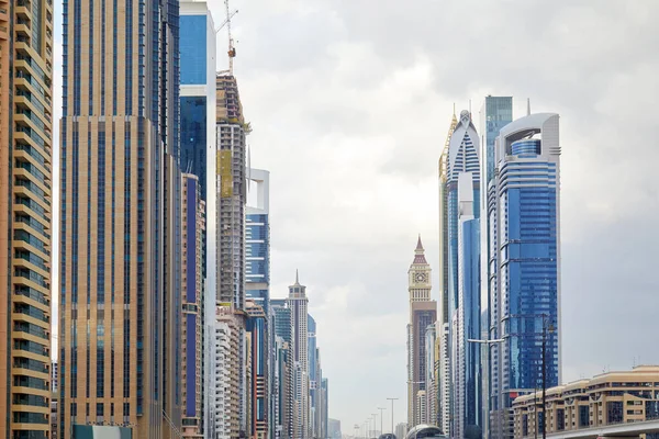Dubai Emiratos Árabes Unidos Noviembre 2019 Rascacielos Sheikh Zayed Road —  Fotos de Stock