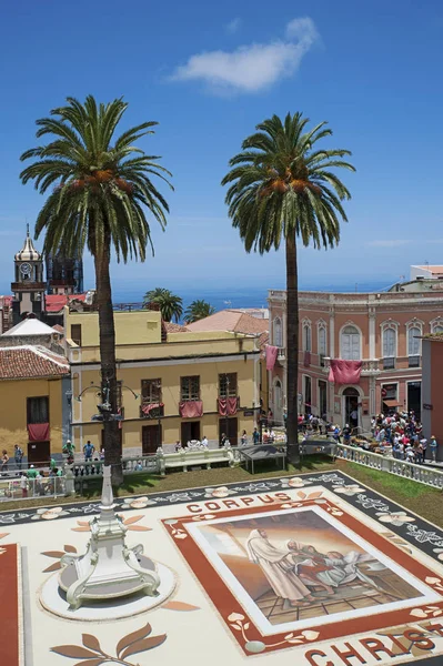 Corpus Christi, La Orotava, Tenerife, Espanha - 11 de junho de 2015 — Fotografia de Stock