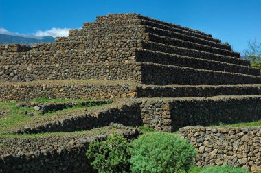 The ethnographic park, Pyramids of Guimar, Tenerife, Canary Islands clipart