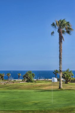 Güzel manzaralı, Amarilla Golf Sahası, Tenerife