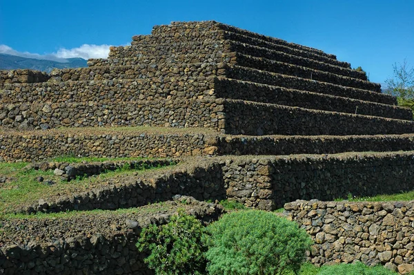 Parcul etnografic, Piramidele din Guimar, Tenerife, Insulele Canare — Fotografie, imagine de stoc