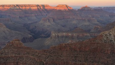 Güney RIM, Grand Kanyon Milli Parkı, Arizona, ABD, büyük kanyon, Amerikan ulusal anıt ve park, günbatımı renkleri görüntüleme