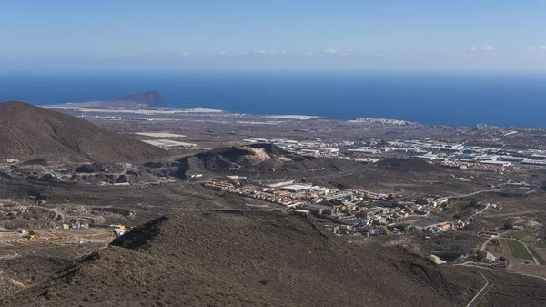 Vistas Panorámicas Hacia Costa Sureste Isla Tenerife Desde Mirador Centinela — Foto de Stock