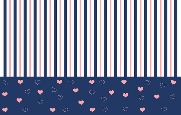 Αφηρημένο Μοτίβο Διαχωρισμού Ένα Τρίτο Μικρές Ροζ Καρδιές Κάποιο Πλήρες — Φωτογραφία Αρχείου