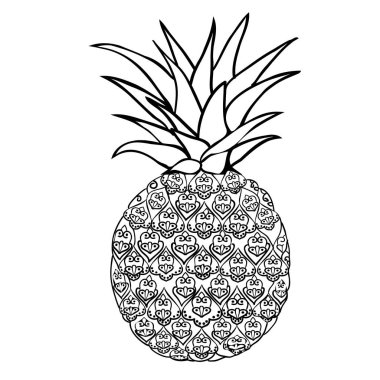 Ananas Meyve illüstrasyon