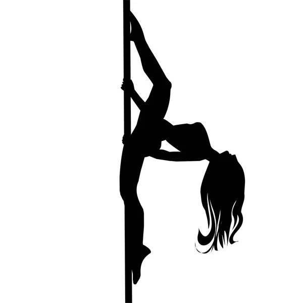 Abstract pole dancer — Stock Vector