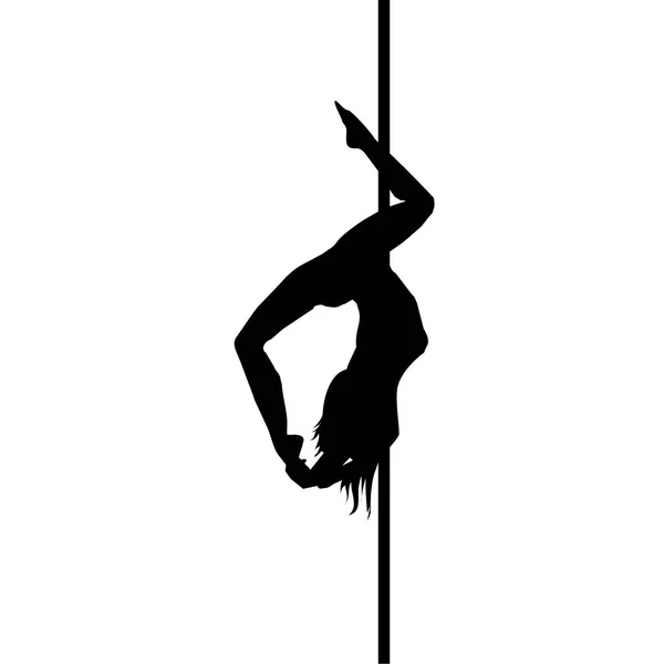 Abstract pole dancer — Stock Vector