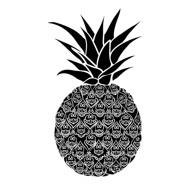 Ilustración de fruta de piña — Archivo Imágenes Vectoriales