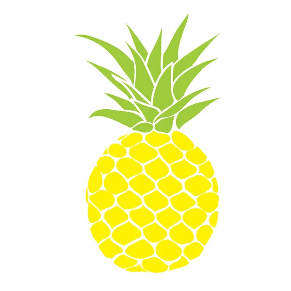 Плодовая иллюстрация ананаса — стоковый вектор