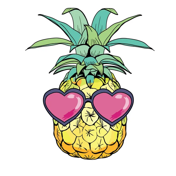 Ananas Meyve gözlüklü