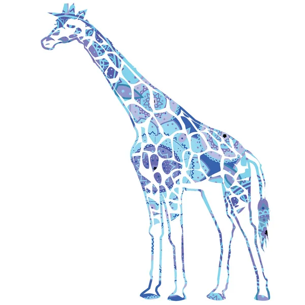 Wild giraff illustration — Stock vektor