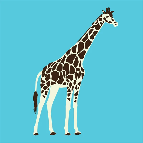 Illustrazione della giraffa selvatica — Vettoriale Stock