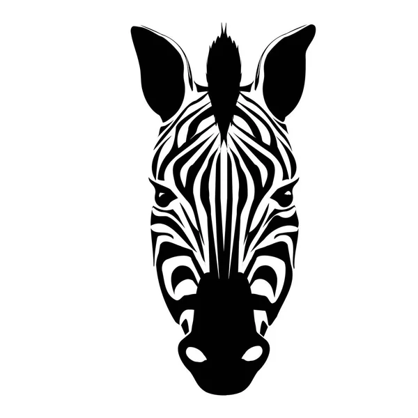 Zebra abstrata preta — Vetor de Stock