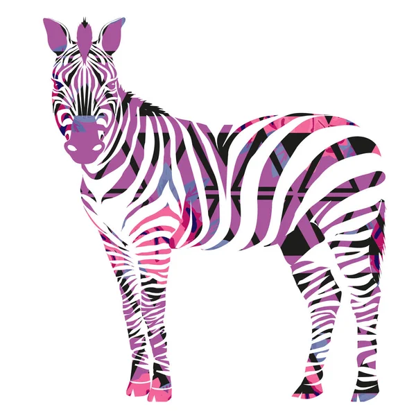 Zebra. Strips of different colors. — Stock Vector © spline_x #4637352