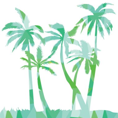 renk siluetleri palms 