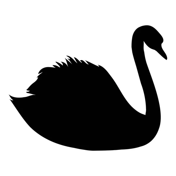 Ilustración cisne abstracta — Vector de stock