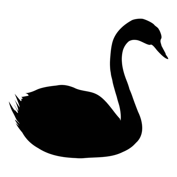 Ilustración cisne abstracta — Vector de stock