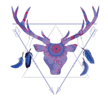 Soyut geyik tasarım