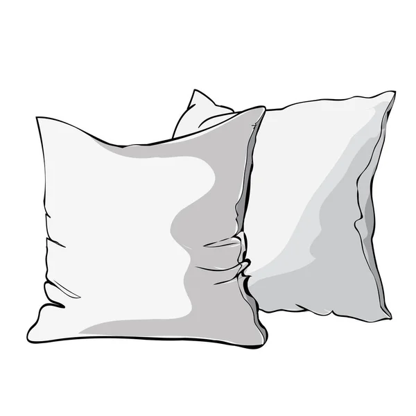 Conjunto de travesseiros para dormir —  Vetores de Stock