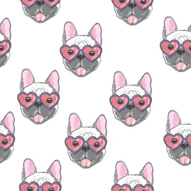 Bulldogs seamless modeli