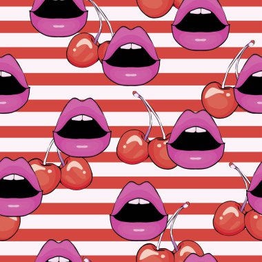 kadın dudakları seamless modeli