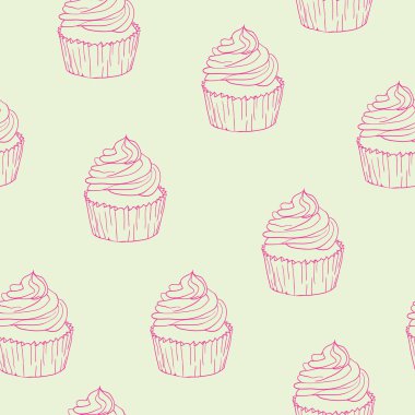 cupcakes seamless modeli