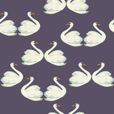 kuğular seamless modeli