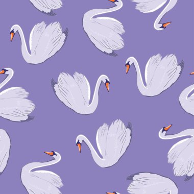 kuğular seamless modeli