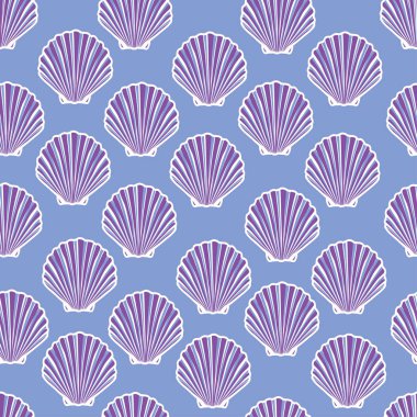 deniz kabuklarını seamless modeli