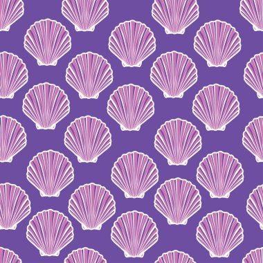 deniz kabuklarını seamless modeli
