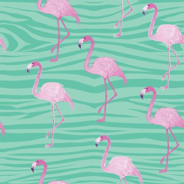 Flamingolar seamless modeli