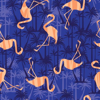 Flamingolar seamless modeli
